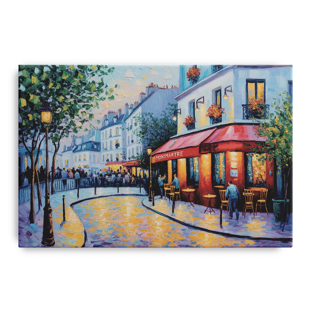 Montmartre Moments Front - Canvas Wall Art