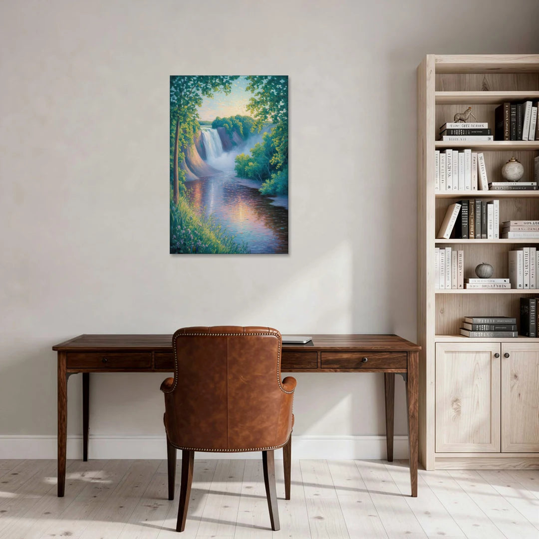 Montmorency Falls Panorama - Canvas Wall Art - Office - 24x36