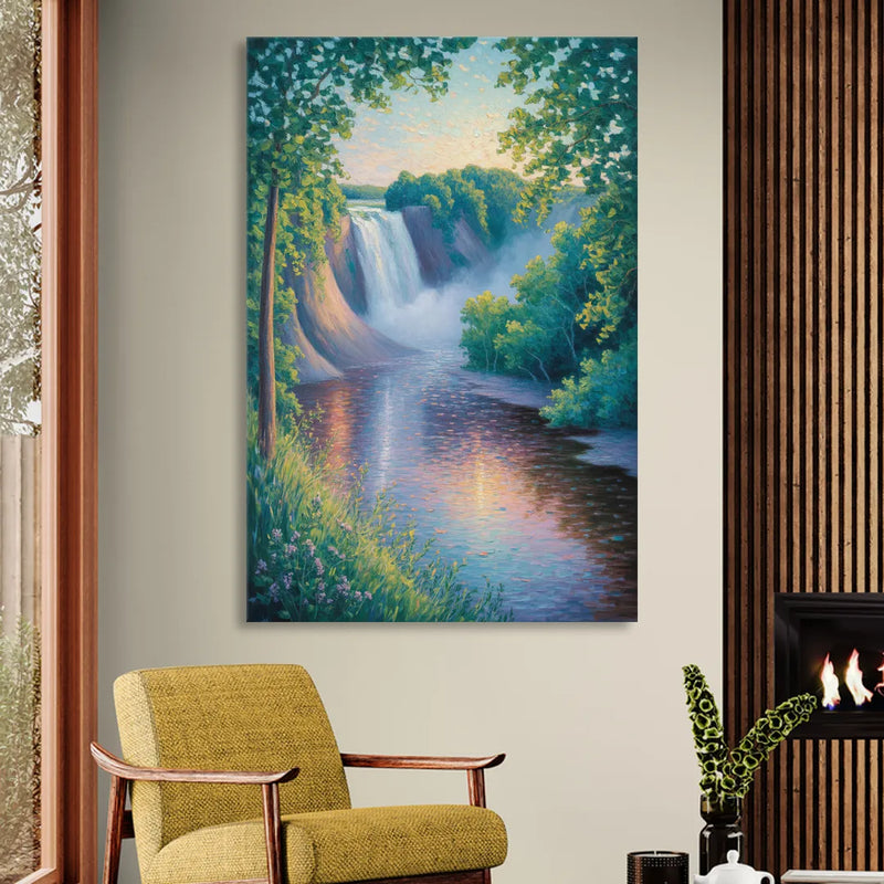 Montmorency Falls Panorama Living Room - Canvas Wall Art