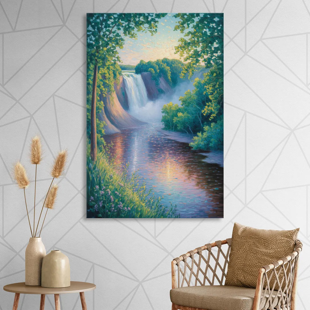 Montmorency Falls Panorama Sitting Room - Canvas Wall Art