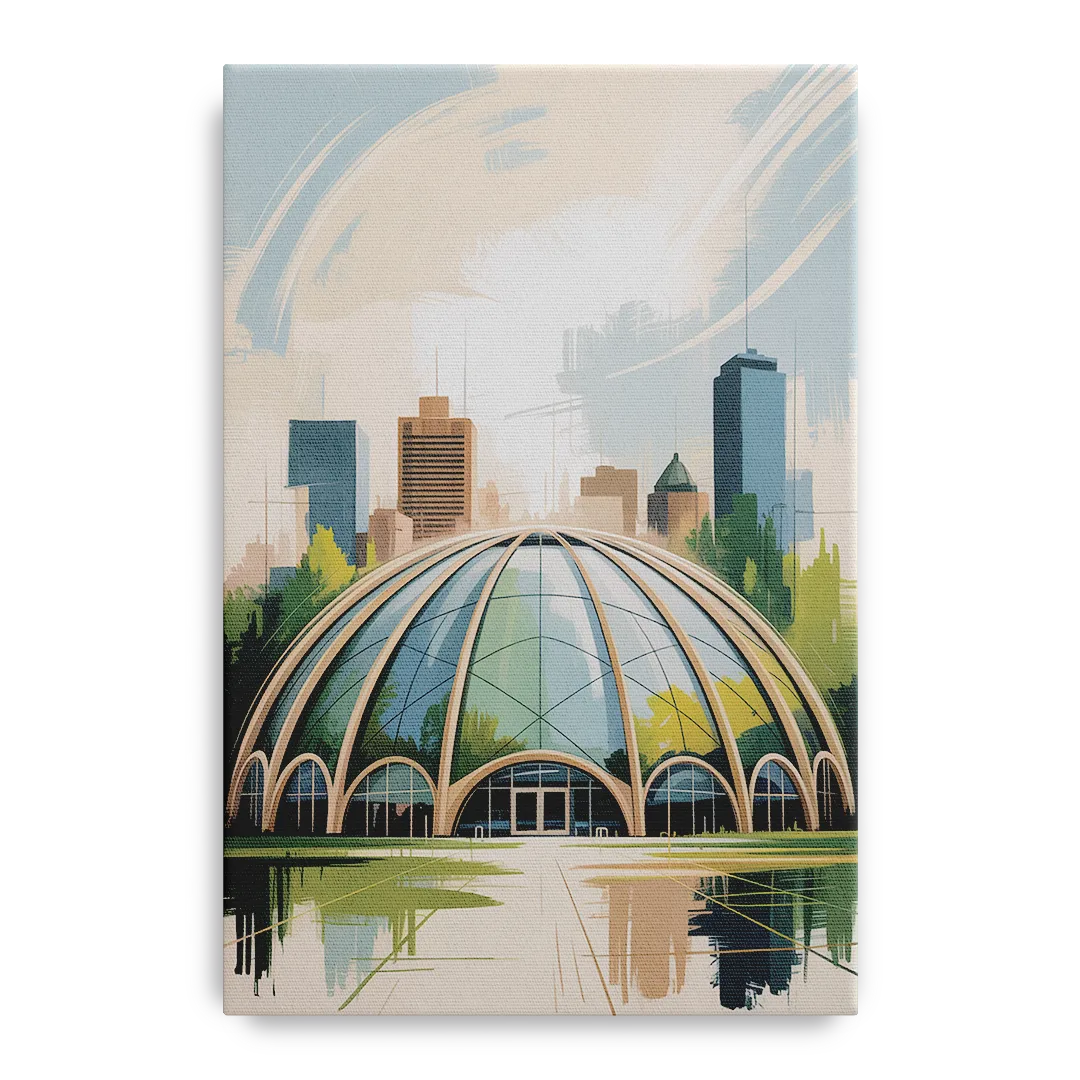 Montreal Biodome Wonder Front - Canvas Wall Art