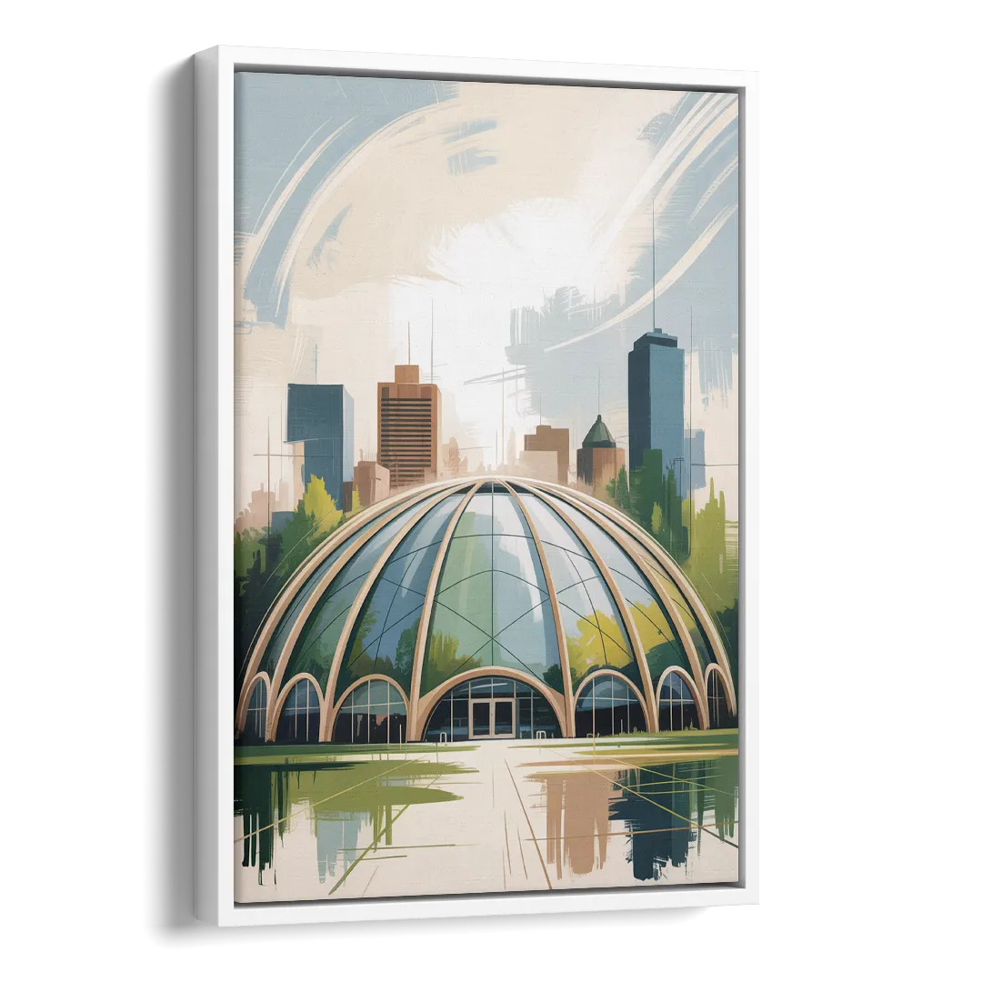Montreal Biodome Wonder Side - White Canvas Wall Art