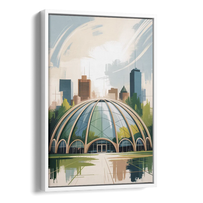 Montreal Biodome Wonder Side - White Canvas Wall Art