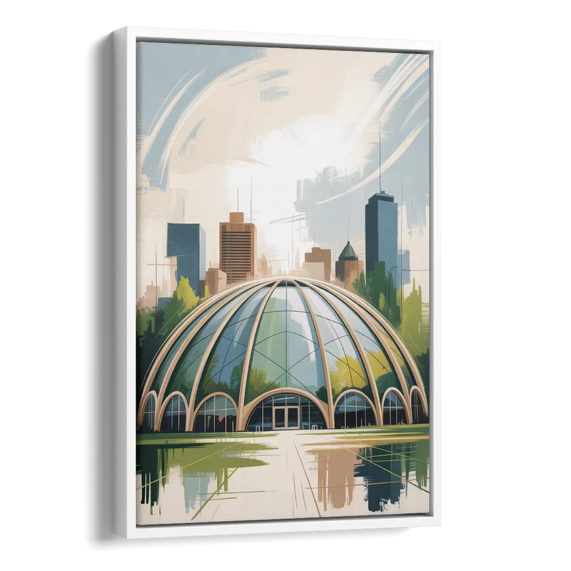 Montreal Biodome Wonder Side - White Canvas Wall Art