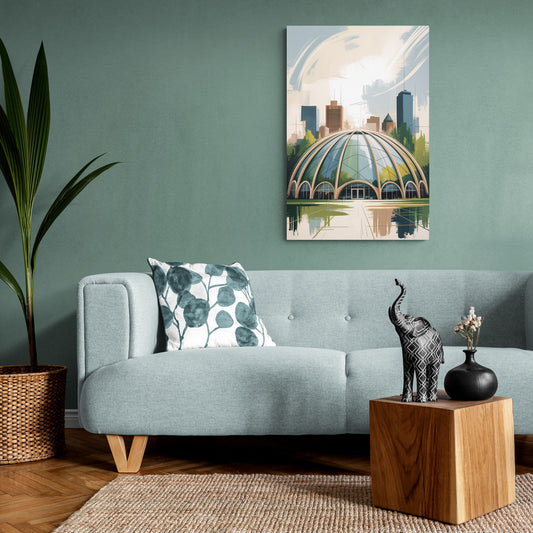 Montreal Biodome Wonder - Canvas Wall Art Living Room