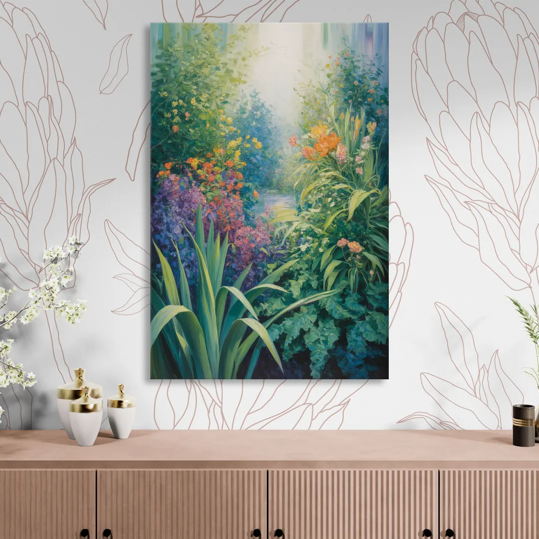 Montreal Botanical Garden Living Room - Canvas Wall Art