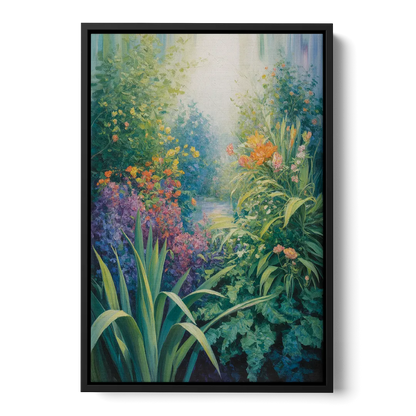 Montreal Botanical Garden Front - Black Canvas Wall Art