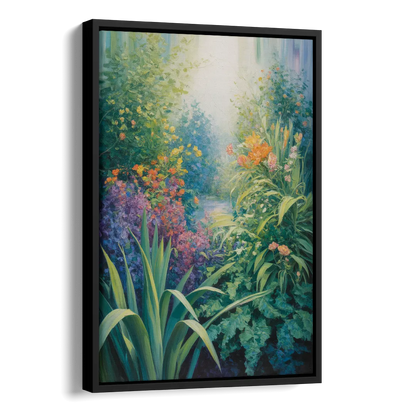Montreal Botanical Garden Side - Black Canvas Wall Art
