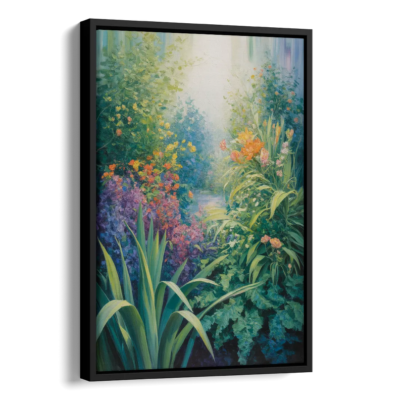 Montreal Botanical Garden Side - Black Canvas Wall Art