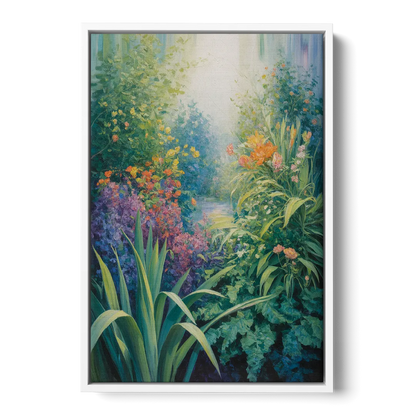 Montreal Botanical Garden Front - White Canvas Wall Art