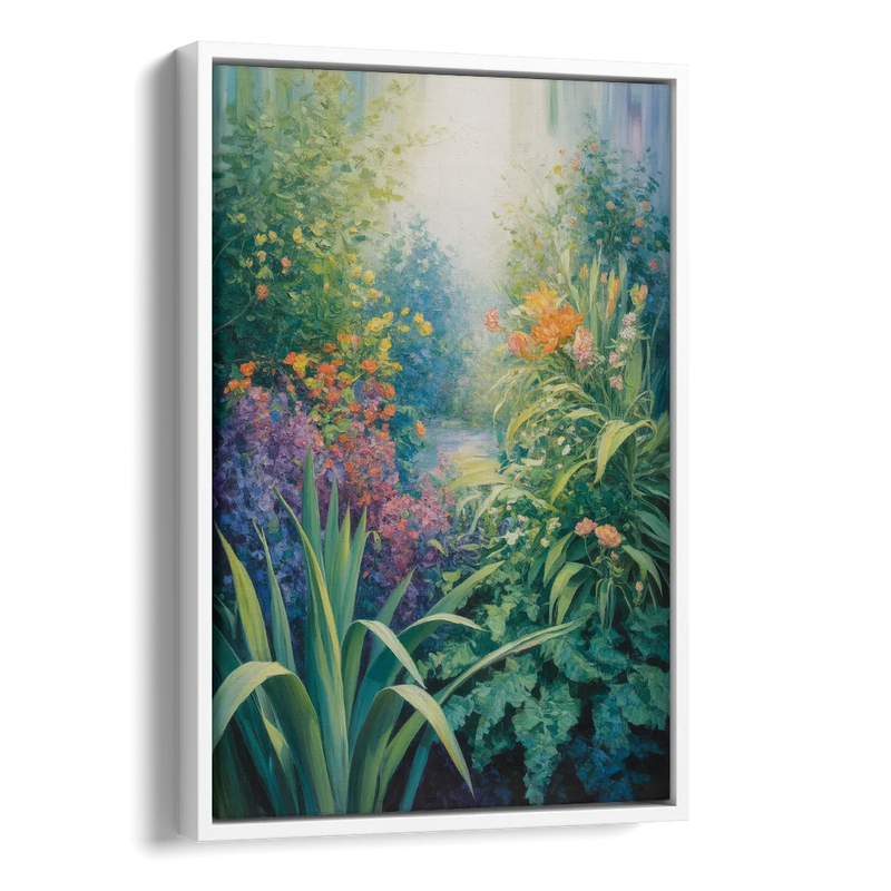 Montreal Botanical Garden Side - White Canvas Wall Art