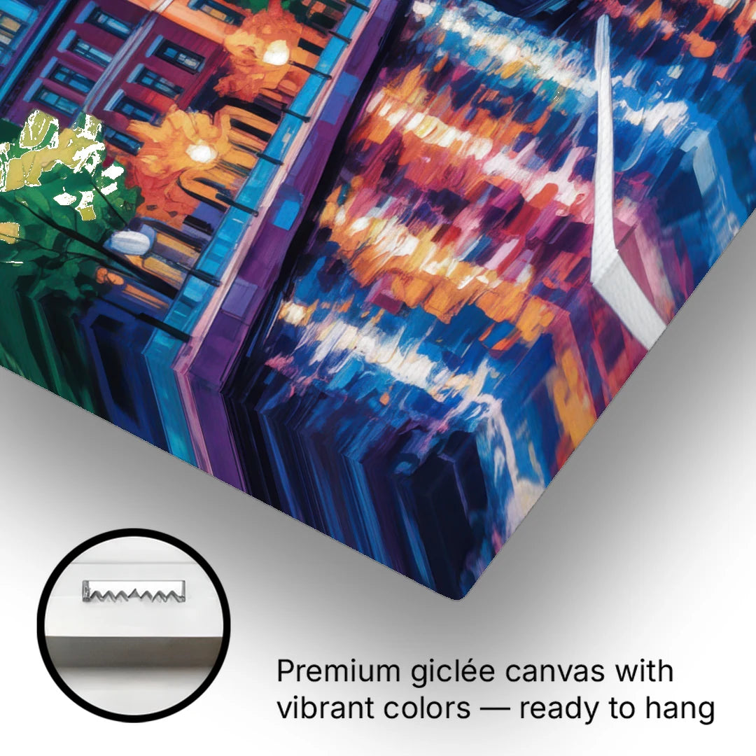 Montreal Cityscape - Canvas Wall Art - Gallery Wrap Corner