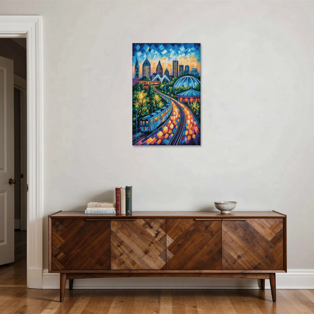Montreal Metro Art - Canvas Wall Art - Coffee Table - 24x36