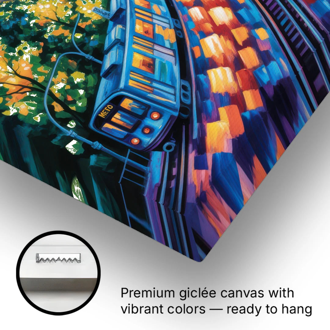 Montreal Metro Art - Canvas Wall Art - Gallery Wrap Corner