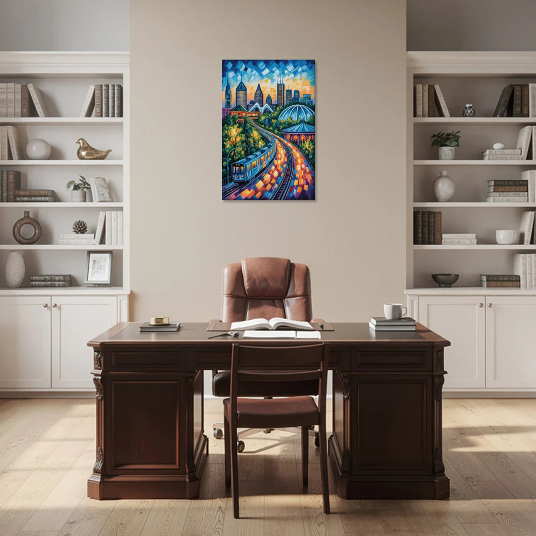 Montreal Metro Art - Canvas Wall Art - Office - 24x36