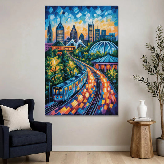 Montreal Metro Art - Canvas Wall Art - Sofa - 40x60