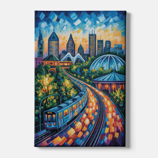 Montreal Metro Art - Canvas Wall Art