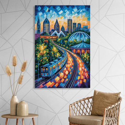 Montreal Metro Art Sitting Room - Canvas Wall Art