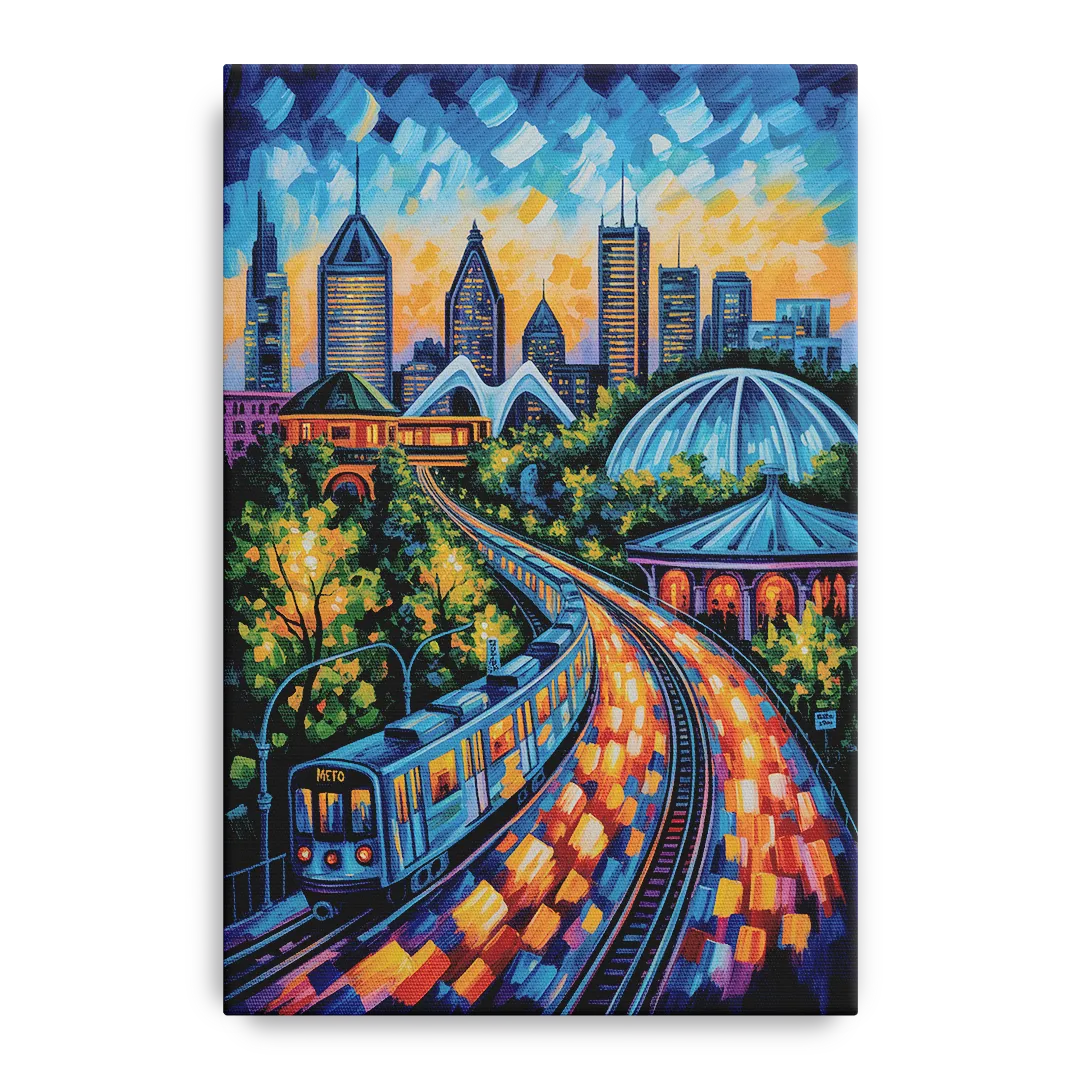 Montreal Metro Art Front - Canvas Wall Art