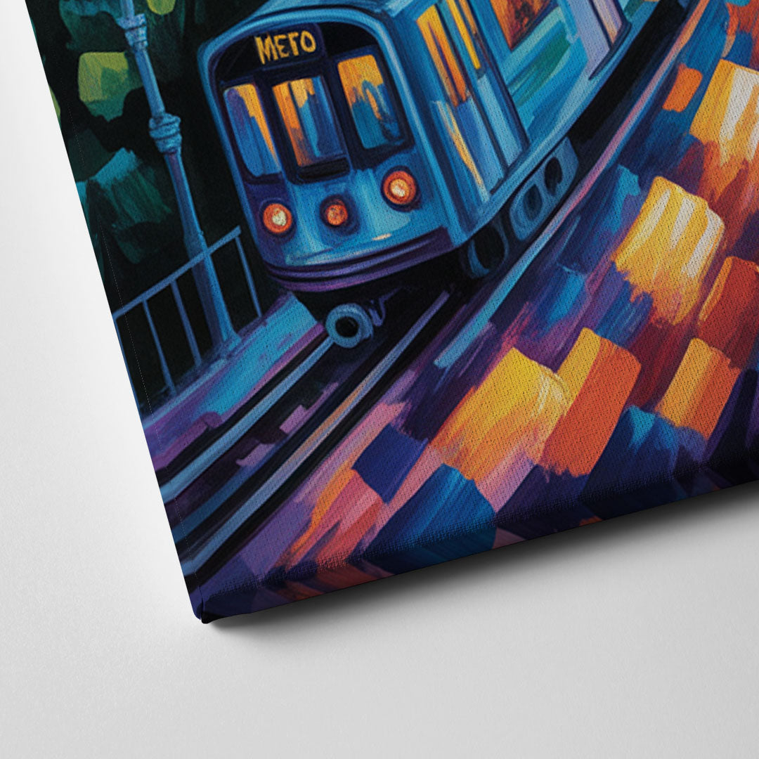 Montreal Metro Art Canvas Close Up