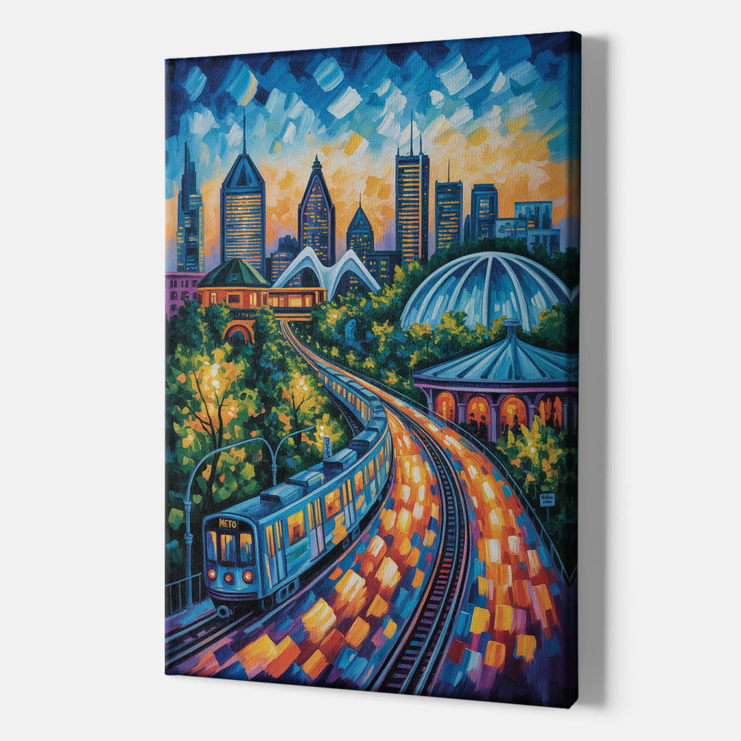 Montreal Metro Art - Canvas Print Art Sides