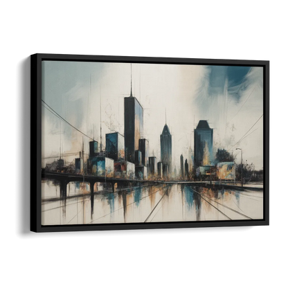 Montreal Museum of Fine Arts Side - Black Canvas Wall Art