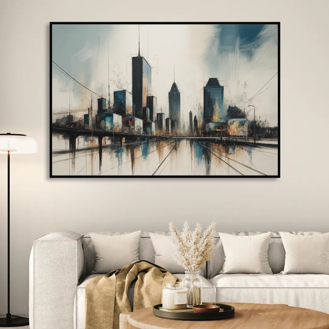 Montreal Museum of Fine Arts Living Room - Black Canvas Wall Art