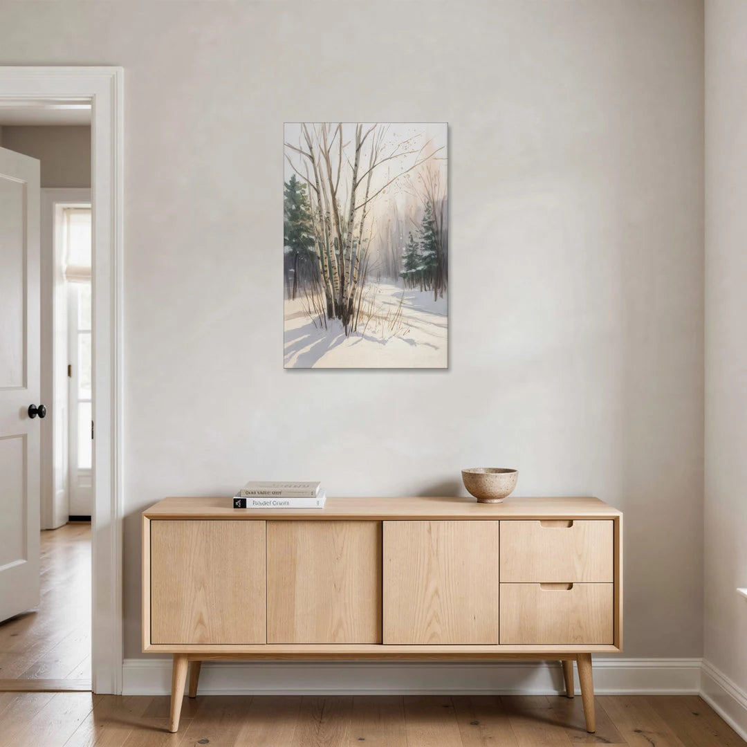 Montreal Winter Charm - Canvas Wall Art - Coffee Table - 24x36