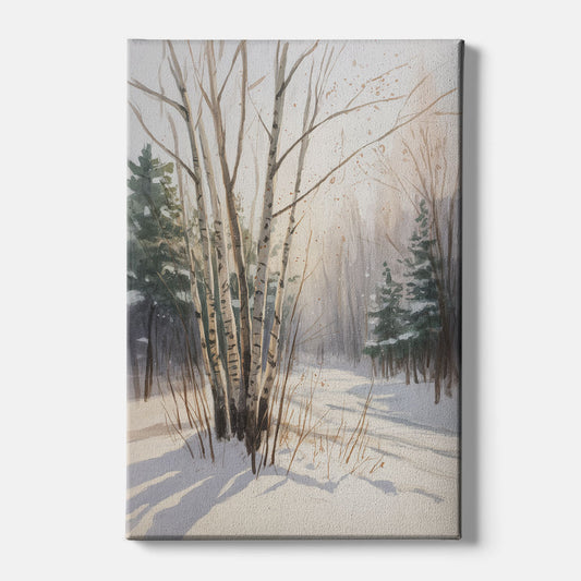 Montreal Winter Charm - Canvas Wall Art