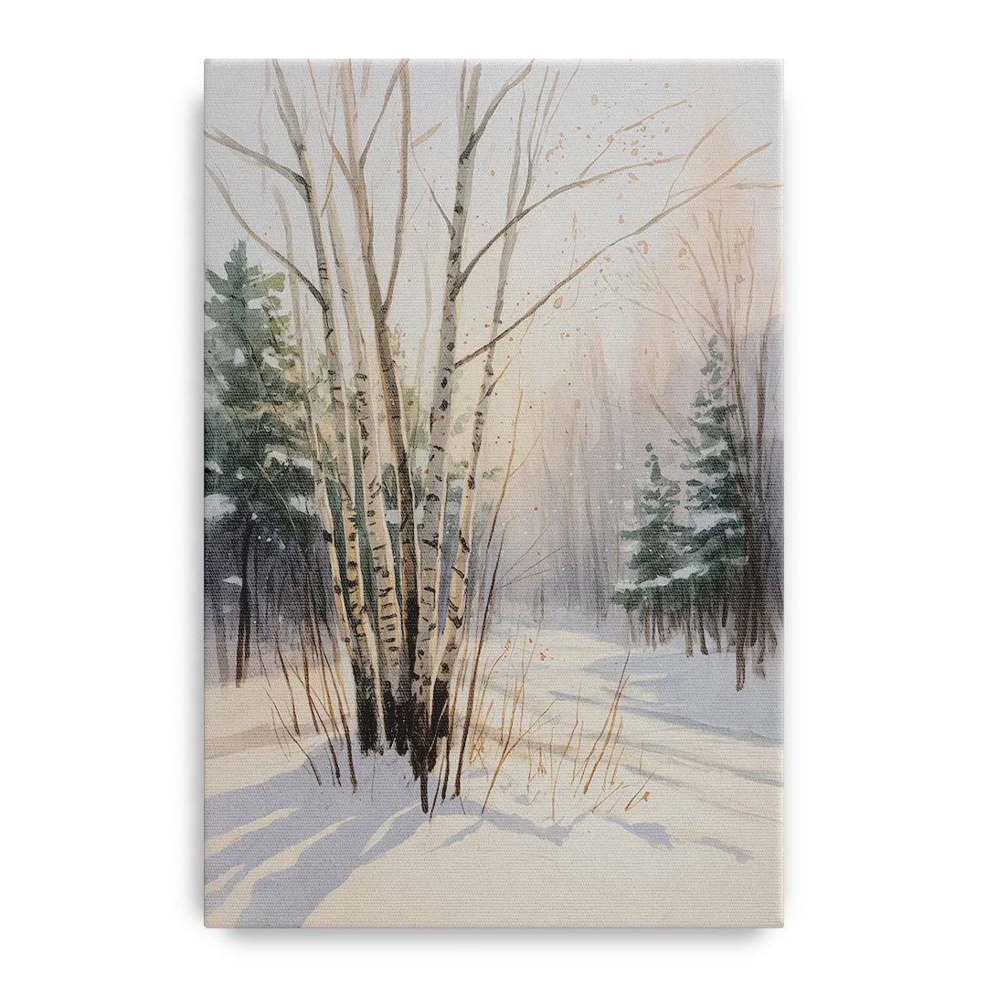 Montreal Winter Charm Front - Canvas Wall Art