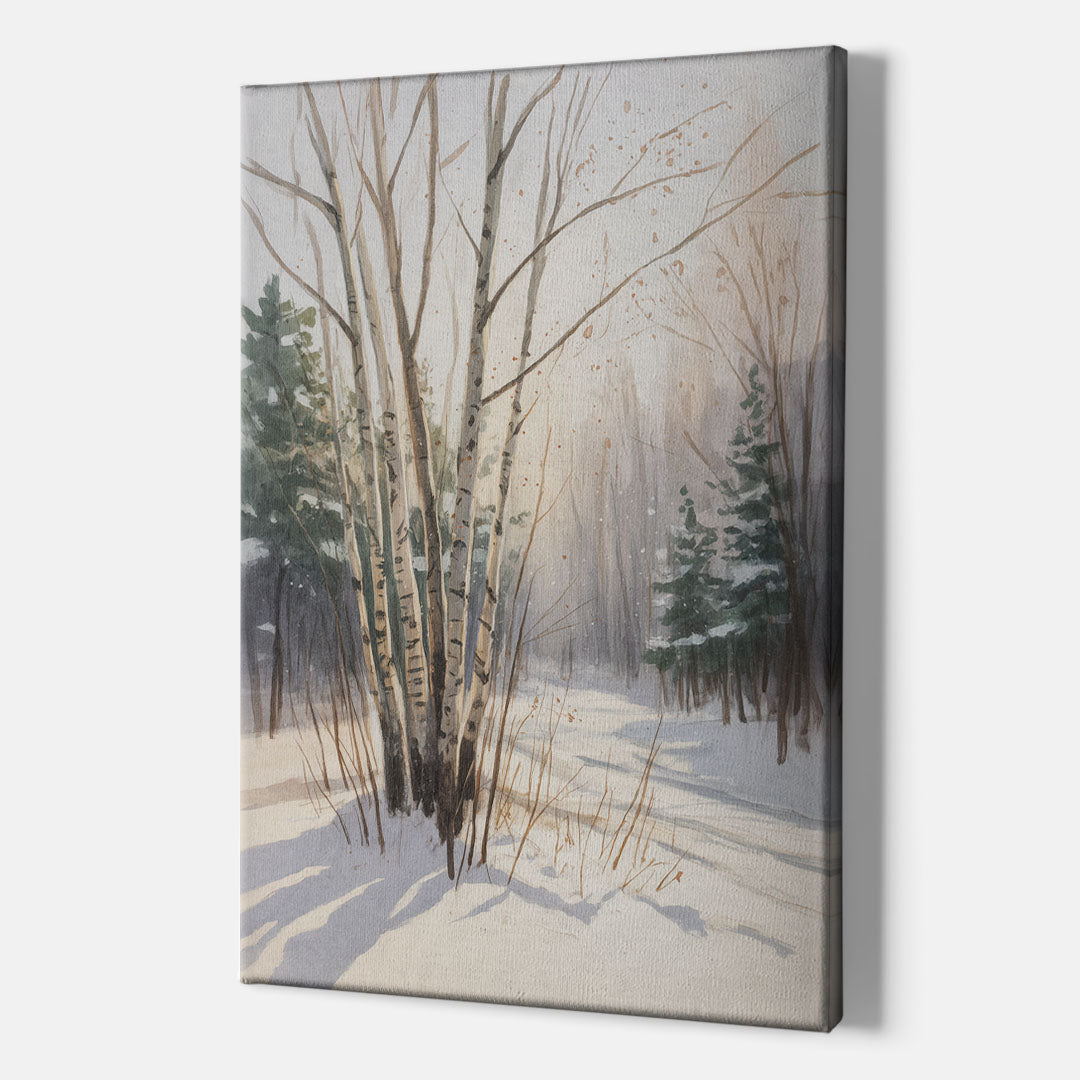 Montreal Winter Charm - Canvas Print Art Sides