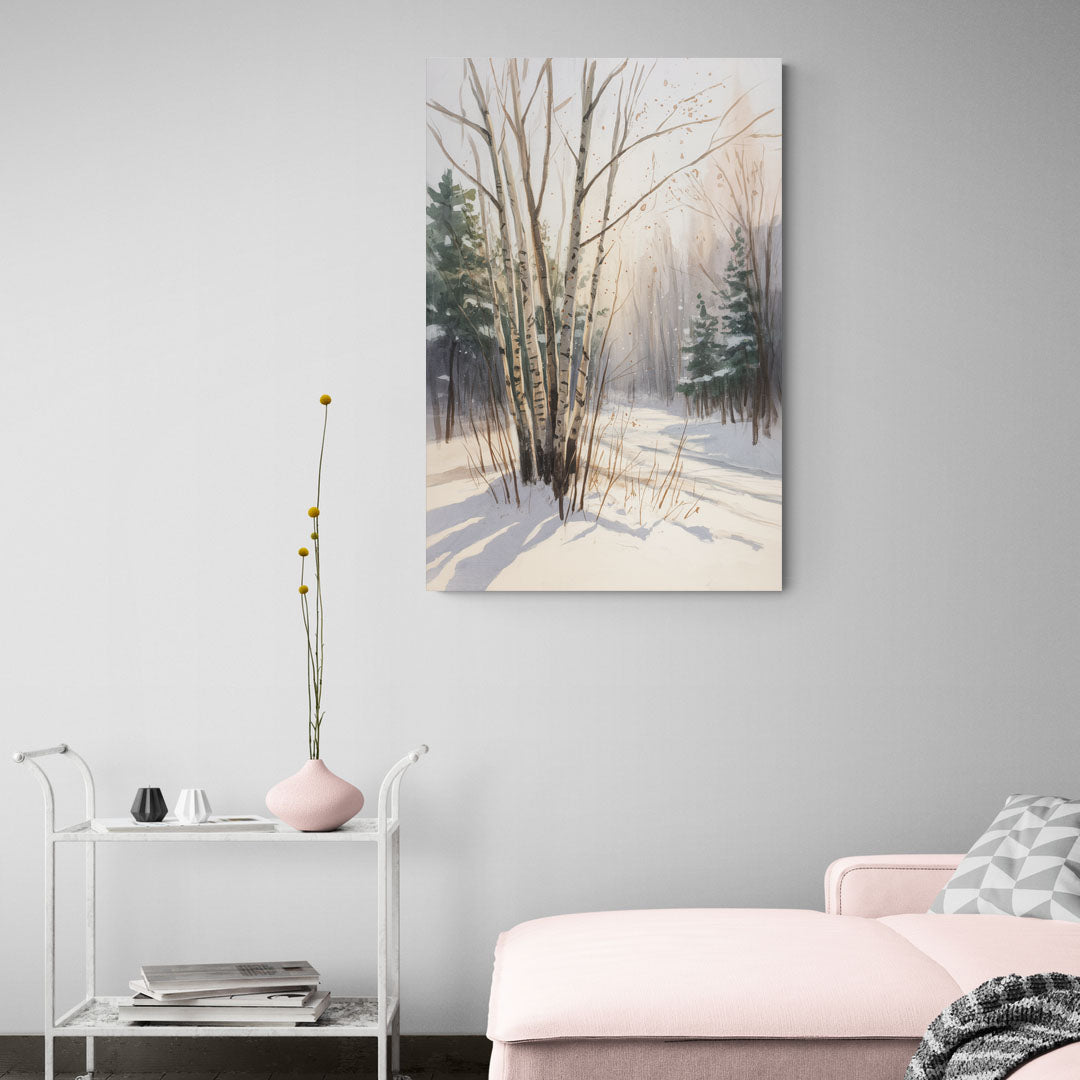 Montreal Winter Charm - Canvas Wall Art Living Room