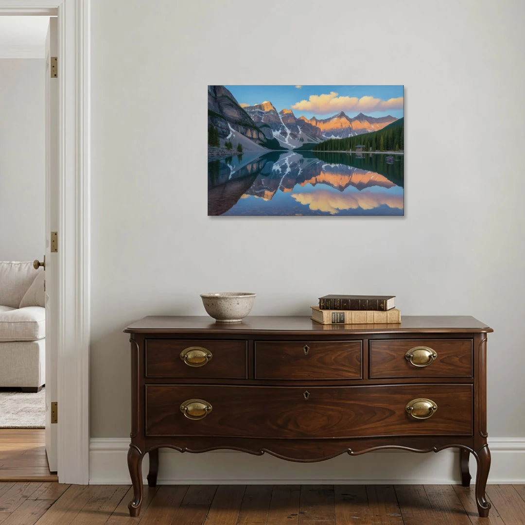 Moraine Lake Sunrise - Canvas Wall Art - Coffee Table - 36x24