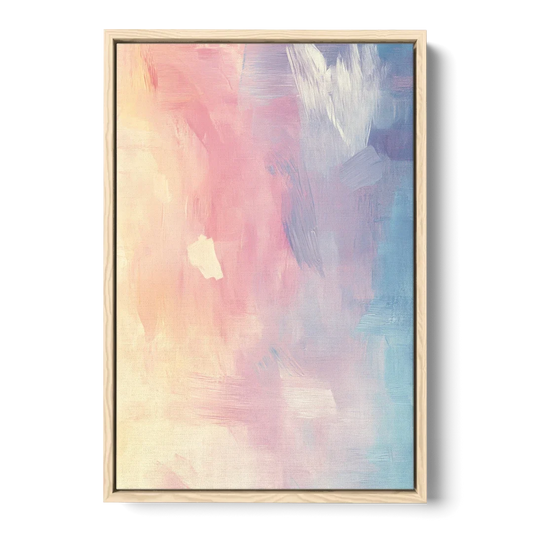 Morning Glow - Oak Framed Canvas Wall Art - Front
