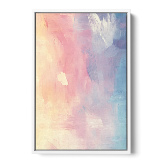 Morning Glow - White Framed Canvas Wall Art - Front