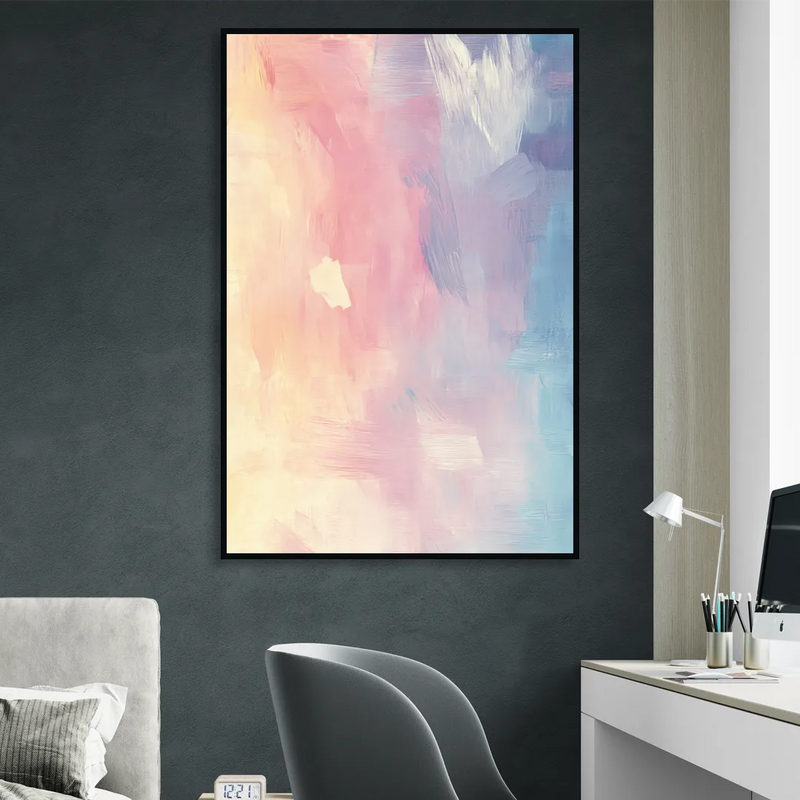 Morning Glow Sitting Room - Black Canvas Wall Art