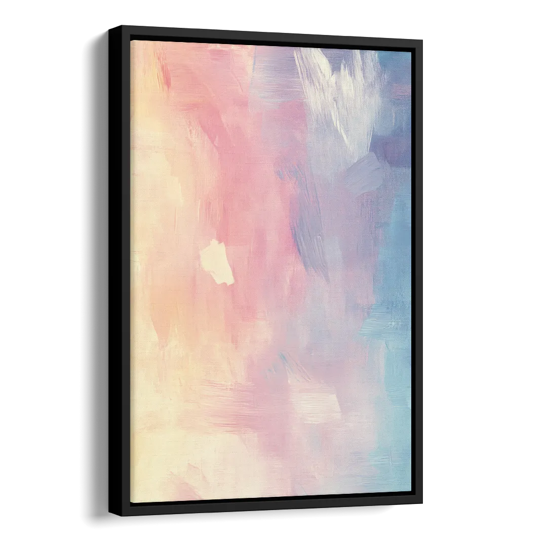 Morning Glow Side - Black Canvas Wall Art