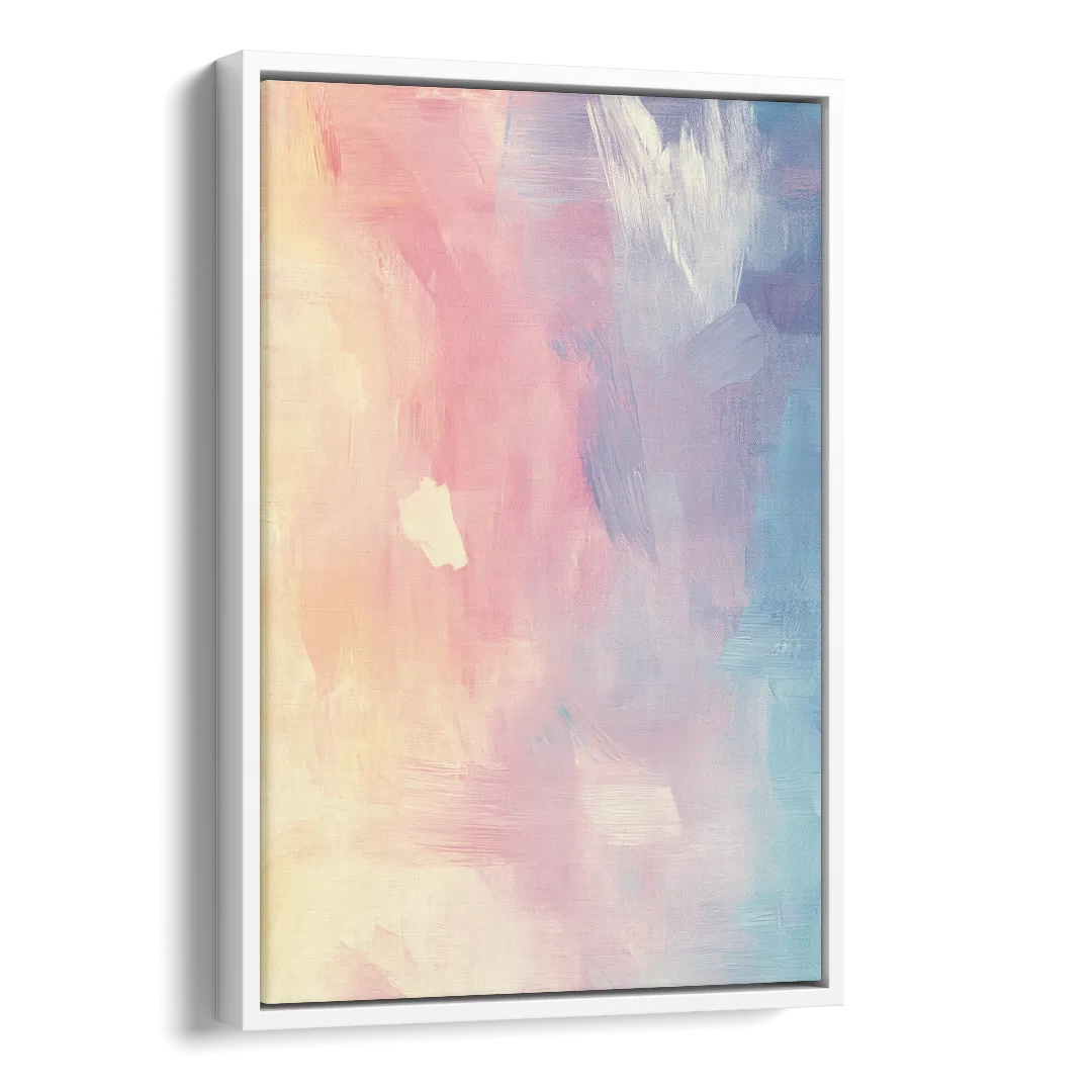 Morning Glow Side - White Canvas Wall Art