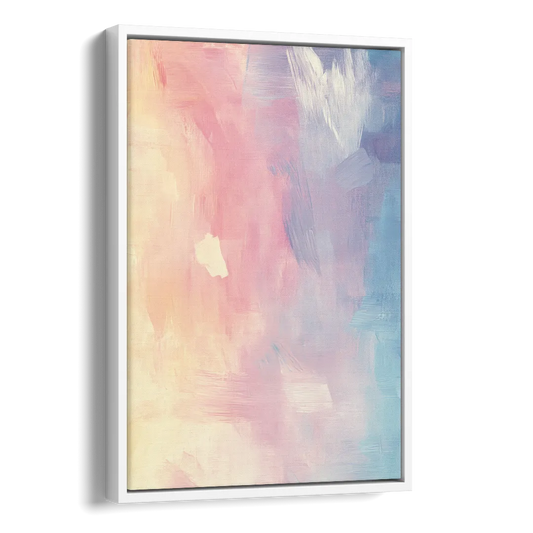 Morning Glow Side - White Canvas Wall Art