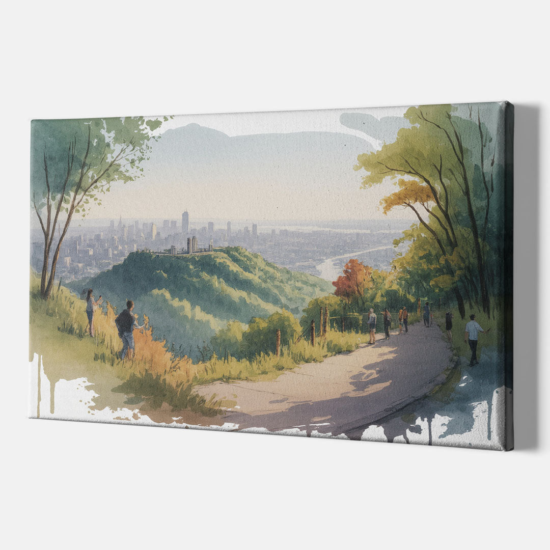Mount Royal Lookout - Canvas Print Art Sides