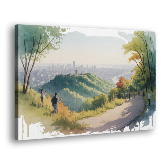 Mount Royal Lookout Side - Canvas Wall Art