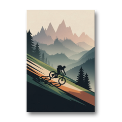 Mountain Biking Trails - Canvas Wall Art - Front