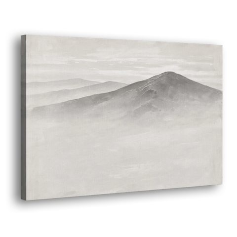 Mountain Ridge Above a Sea of Mist - Canvas Wall Art - Side