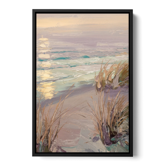 Myrtle Beach Atlantic Breeze - Black Framed Canvas Wall Art - Front