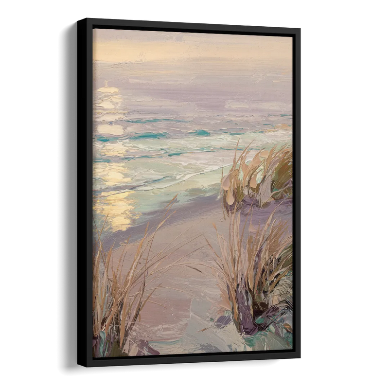 Myrtle Beach Atlantic Breeze Side - Black Canvas Wall Art