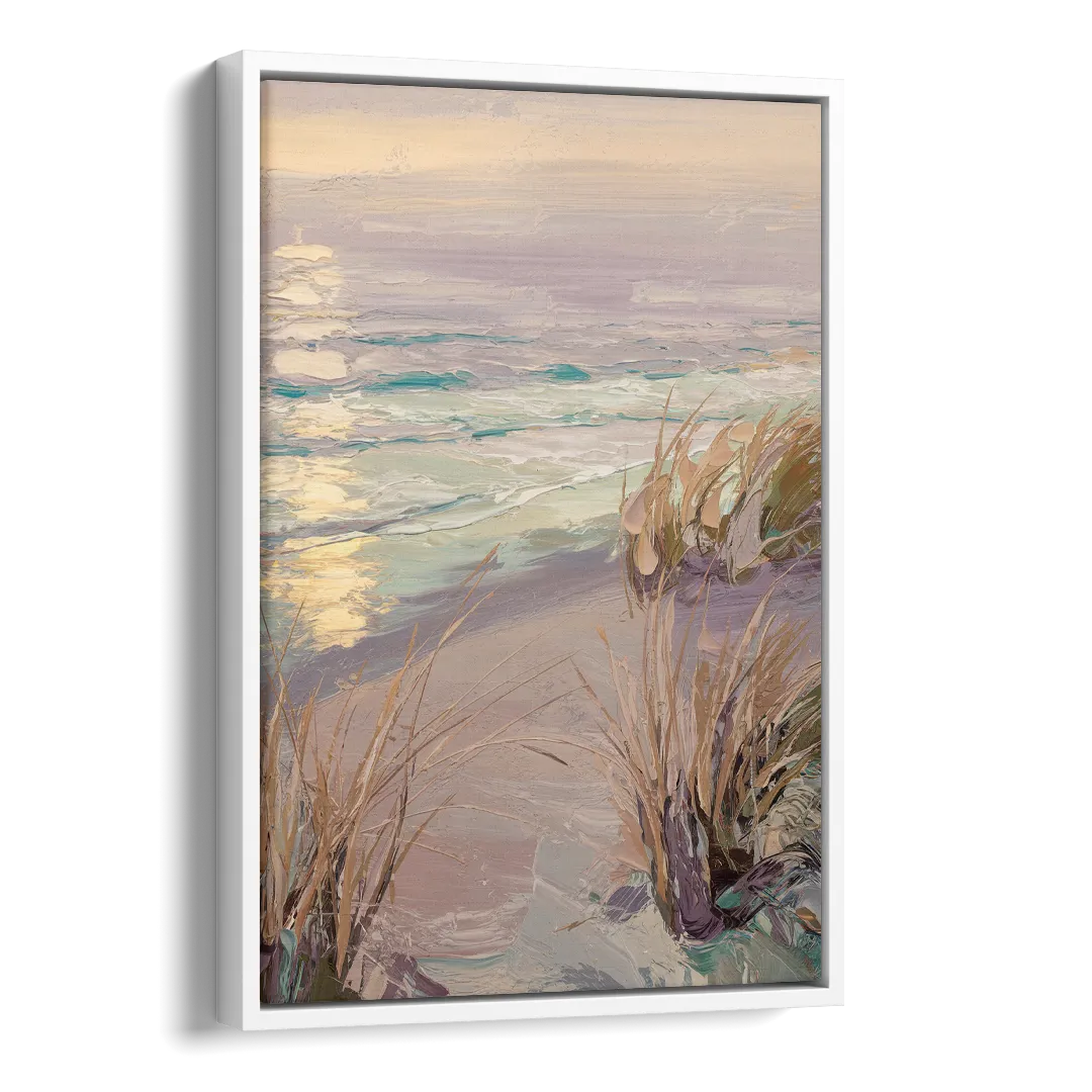 Myrtle Beach Atlantic Breeze Side - White Canvas Wall Art