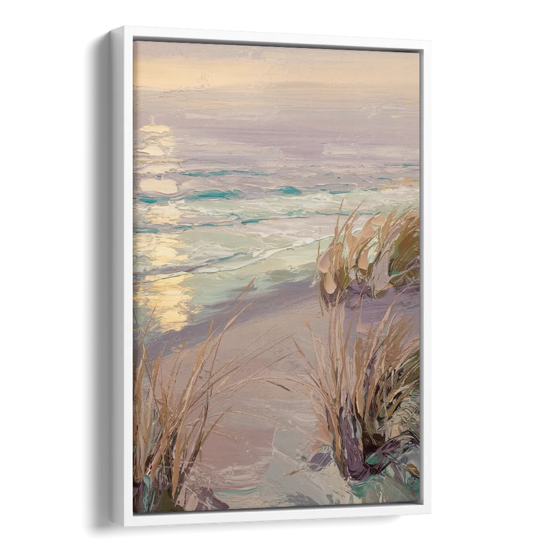 Myrtle Beach Atlantic Breeze Side - White Canvas Wall Art