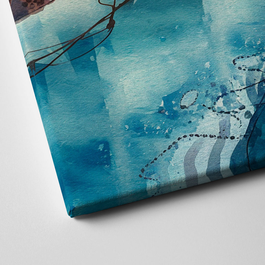 Myrtle Beach Coastal Skyline Canvas Close Up