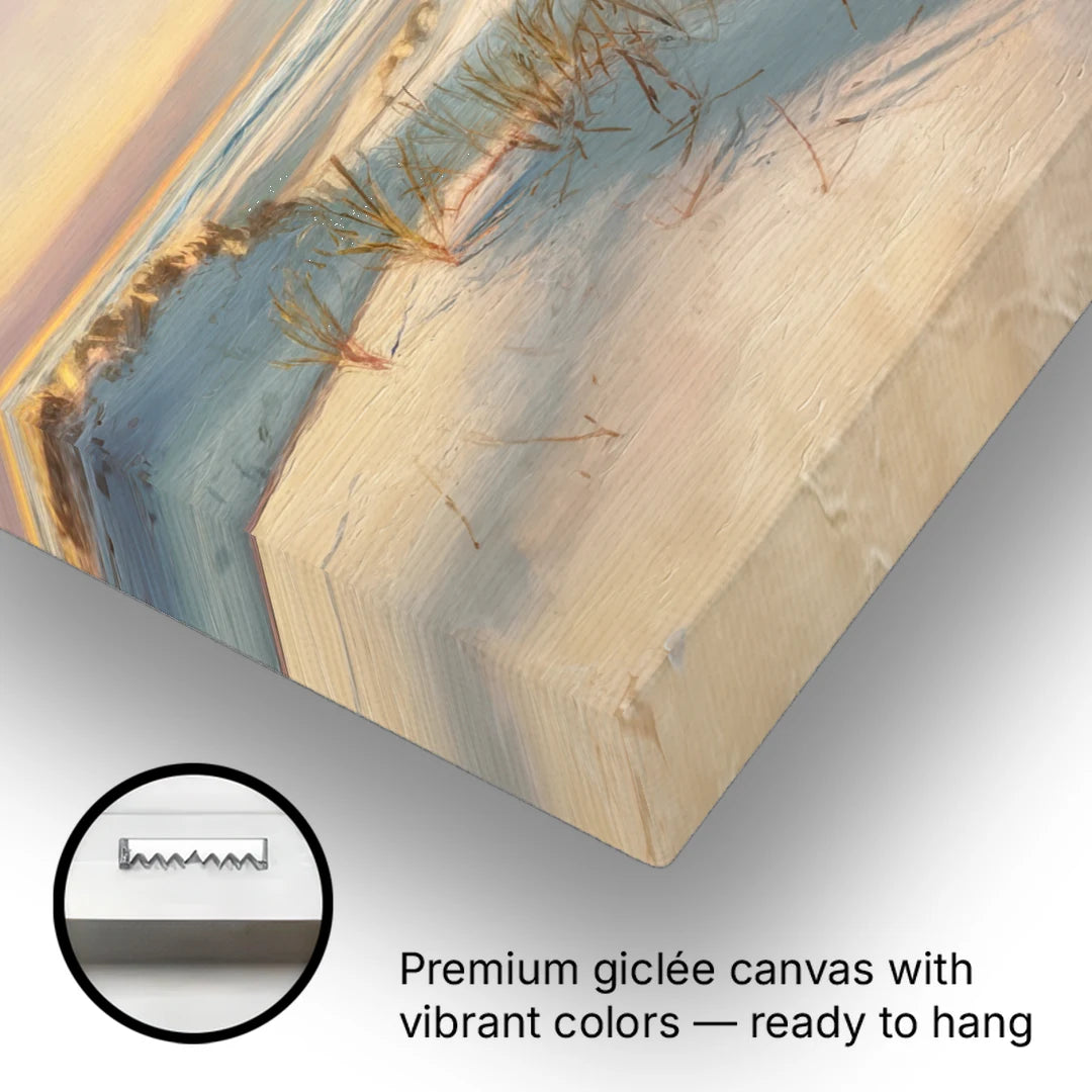 Myrtle Beach Sand Dunes Serenity - Canvas Wall Art - Gallery Wrap Corner