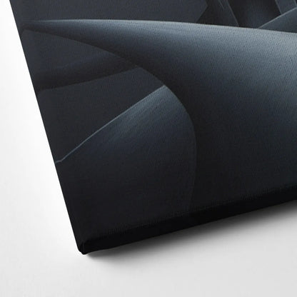 Mysterious Skyline Black Abstract Canvas Close Up